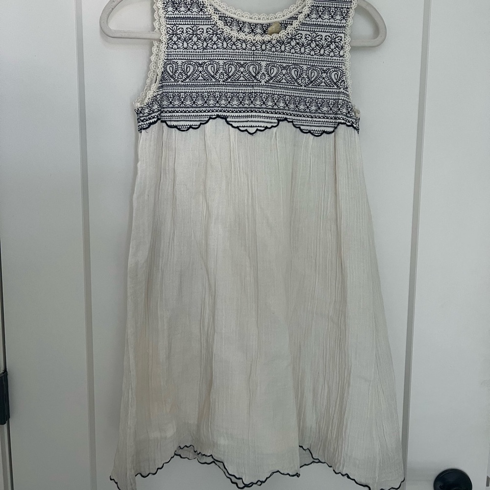 Love Sam Navy and White Dress
